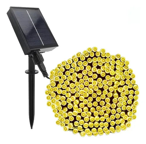 Luces Navidad Exterior Solares Guirnalda Led 200led 20mts
