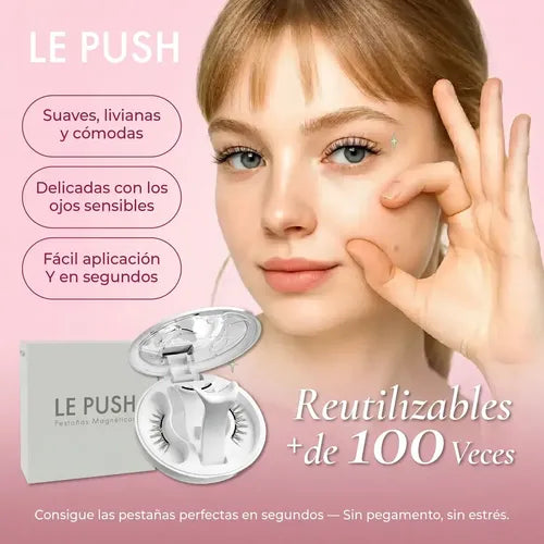 Pestañas Magnéticas Le Push Classic Mega Volumen Curvatura C 2.5cm · 17292 · foto 04