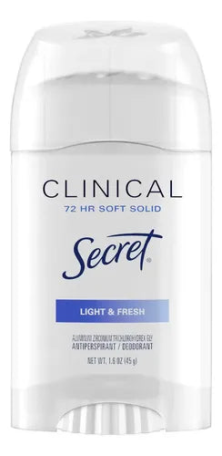 Antitranspirante En Barra Secret Clinical Strength Light &