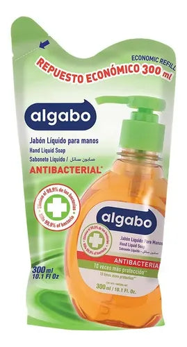 Jabón Líquido Antibacterial Algabo Repuesto 300 ml · 1245 · foto 01