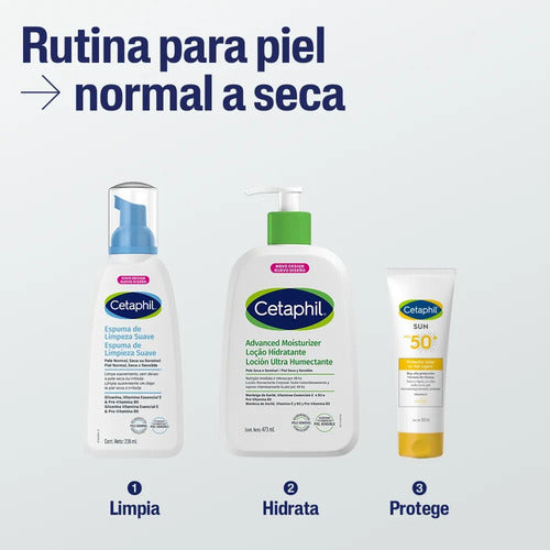 Cetaphil Espuma Limpieza Suave Todo Tipo Piel 236ml