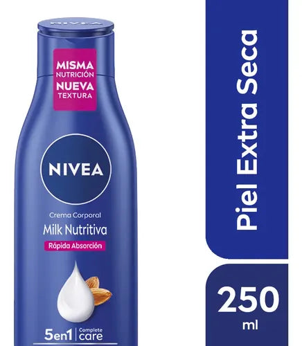 Crema Corporal Nivea Milk Nutritiva 5 en 1 250 Ml · 2042 · foto 01