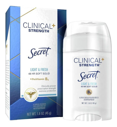 Antitranspirante En Barra Secret Clinical Strength Light &