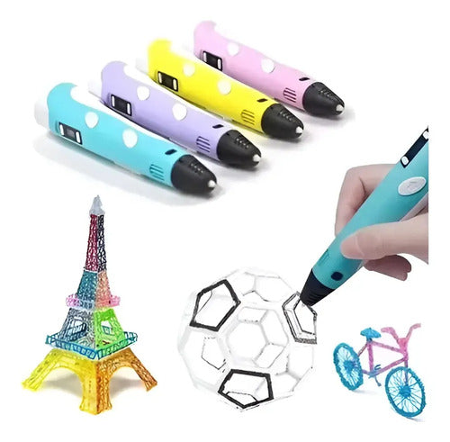 Lápiz 3D PEN-2 Filamentos ABS y PLA Amarillo · 7005 · foto 09