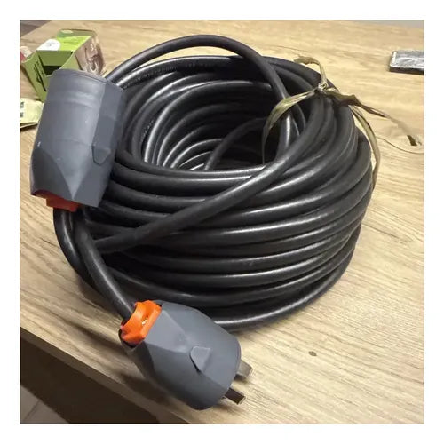 Cable Alargue Prolongador Reforzado 10m Negro · 16511 · foto 01