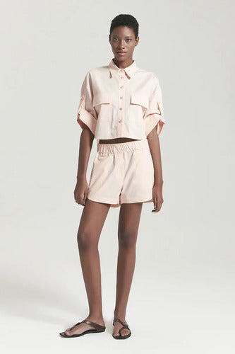 Short Con Elastico Acerola Mujer Maria Cher Algodón Lavanda