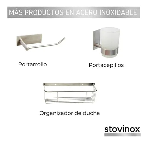 Toallero Acero Inoxidable Barral 30 Cm Autoadhesivo Baño
