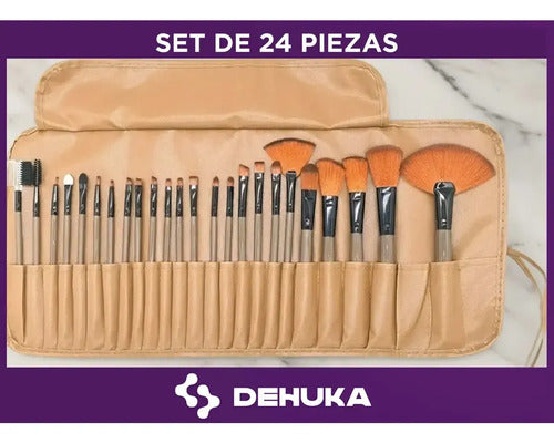 Set de 24 Brochas de Maquillaje Dehuka con Estuche Marrón · 17641 · foto 05