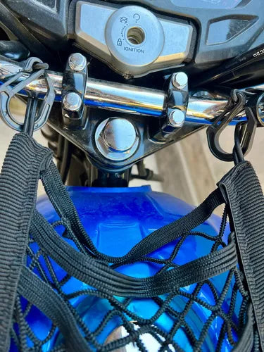 Malla Cubre Tanque Red Elástica Para Moto Accesorios Ganchos