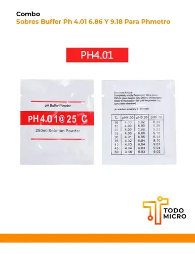 Combo Buffer Ph 3 Sobres 4.01 6.86 9.18