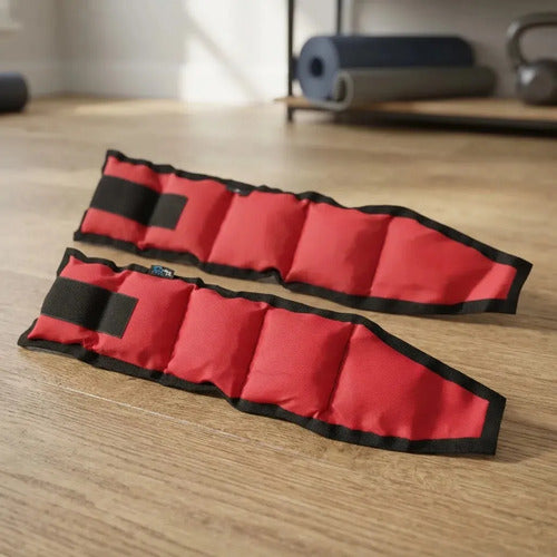 Tobilleras con Peso BS Fit 2kg el Par Reforzadas Rojo · 16894 · foto 03