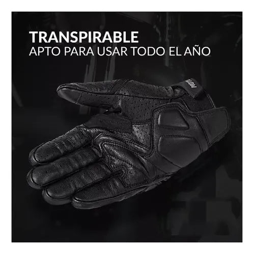 Guantes De Moto Motowolf Mdl0305 Para Montar Con Pantalla Tá Color Negro/rojo Talla L Negro/rojo L