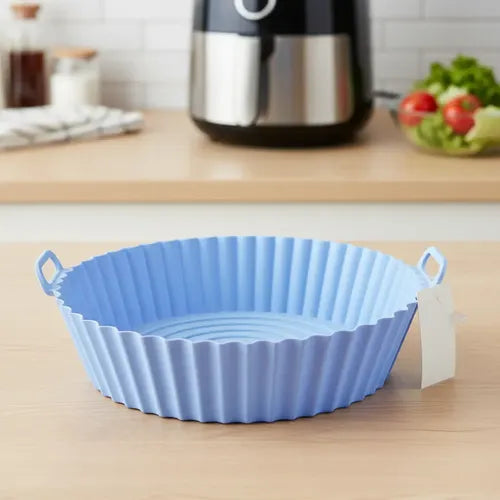 Molde Bandeja Silicona Redonda Freidora Aire Airfryer 20 Cm