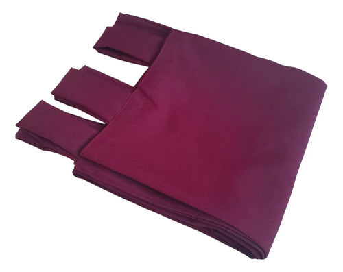 Cortina Ragazza Lisa 2 M X 1.35 Para Interiores Bordó