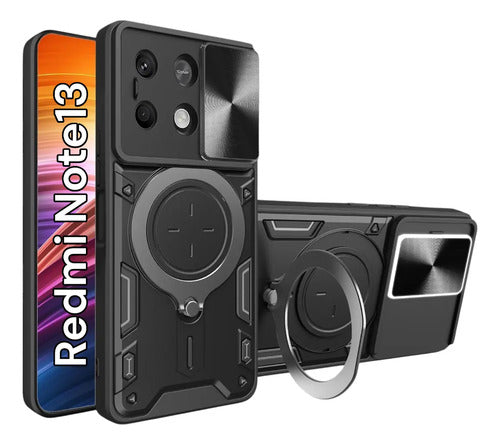 Funda Y Film Camshield Pro Note 13 4g Negro