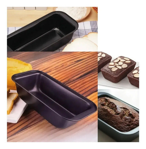 Budinera Molde Pan Antiadherente Teflon 26 Cm Calidad Color Gris