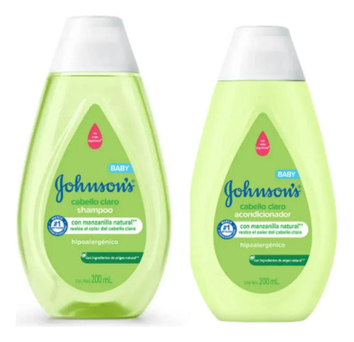 Kit Shampoo y Acondicionador Johnson's Baby Manzanilla Cabello Claro 200ml · 18042 · foto 01