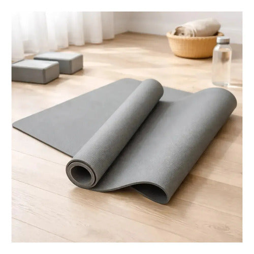 Colchoneta Yoga Goma Eva Antideslizante 4mm Correa Gris · 16934 · foto 05