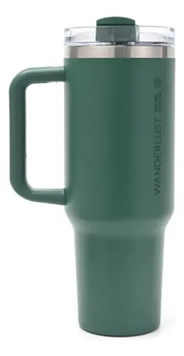 Vaso Térmico Wanderlust con Bombilla 1200ml Verde · 16878 · foto 01