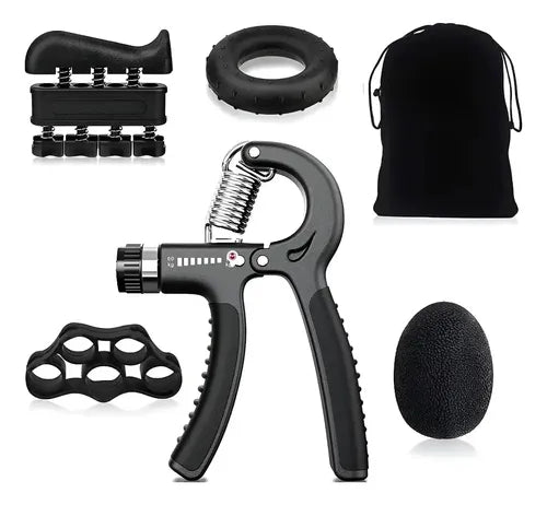 Kit Hand Grip 5 en 1 Ajustable Tushka Fortalecedor de Antebrazo Negro · 16780 · foto 01