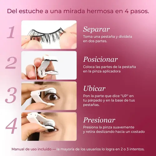 Pestañas Magnéticas Le Push Classic Mega Volumen Curvatura C 2.5cm · 17292 · foto 07