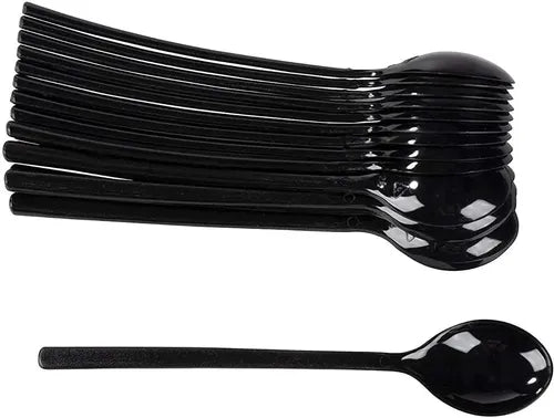 Mini Cuchara Finger Food 10,5 Cm Negro Pack X 50 Unidades