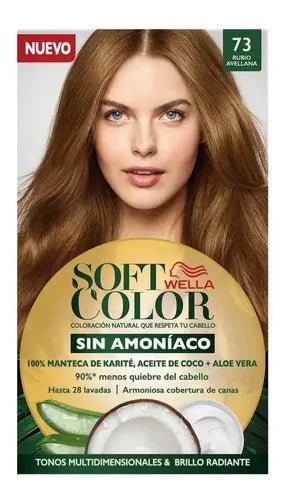 Kit Tintura Soft Color Rubio Avellana 145g Sin Amoníaco