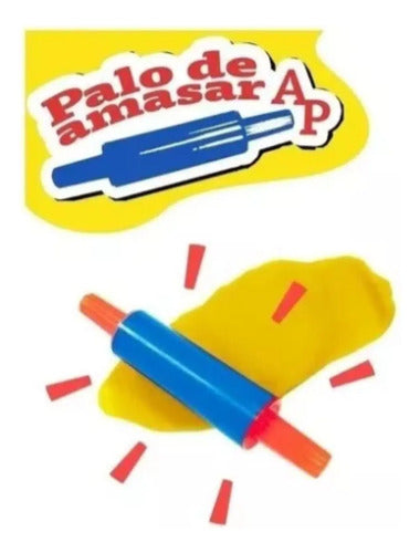 Palo De Amasar Plastico Colores Surtidos