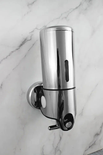 Dispenser Plástico Cromado Pared Baño Cocina Antigoteo