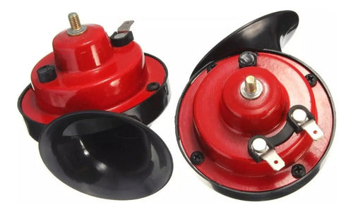Bocina Caracol 12v 2 Tonos Grave Y Agudo Auto Camioneta