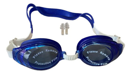 Kit de Natación Dolphin Antiparras Gorro y Tapones Tiburón Azul · 16944 · foto 05