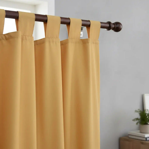 Cortina Blackout Presilla 2 Paños 1,50x1,35 Beige