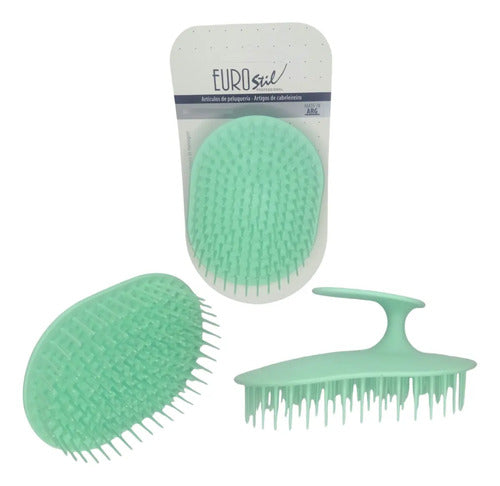 Cepillo Masajeador Cabo Flexible Eurostil 50124 Colores