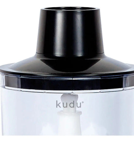 Minipimer Mixer De Mano Kudu Con Vaso Dosificador Y Picador Color Negro