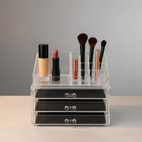 Organizador Maquillaje Acrilico Jhonys Trasparente