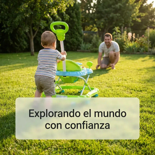Andador para Bebé Priori BW6078 con Manija, Luces y Música Verde · 17772 · foto 07