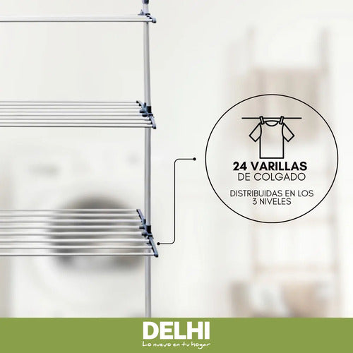 Tender Delhi Dl-700 De Pie Color Gris De 65cm X 75cm X 1.7m