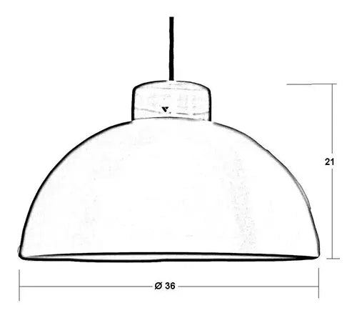 Lampara Colgante Vignolo Prale 1 Luz Mad