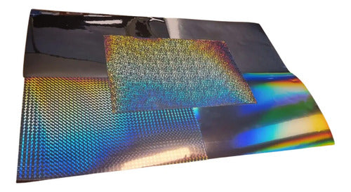 Vinilo Holográfico Dx Sublimable A4 X10u Tornasolado