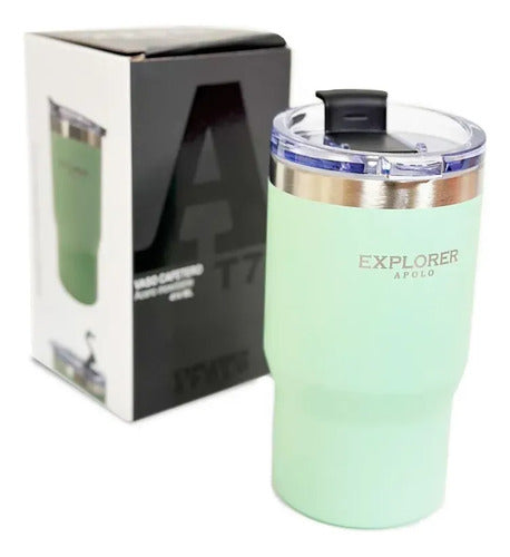 Vaso Térmico Explorer Apolo T7 414ml Verde Claro
