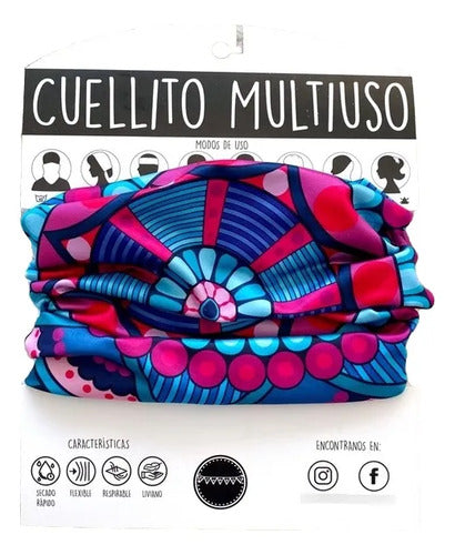 Cuello Multiuso Térmico Frisado de Microfibra Mandala · 16837 · foto 02