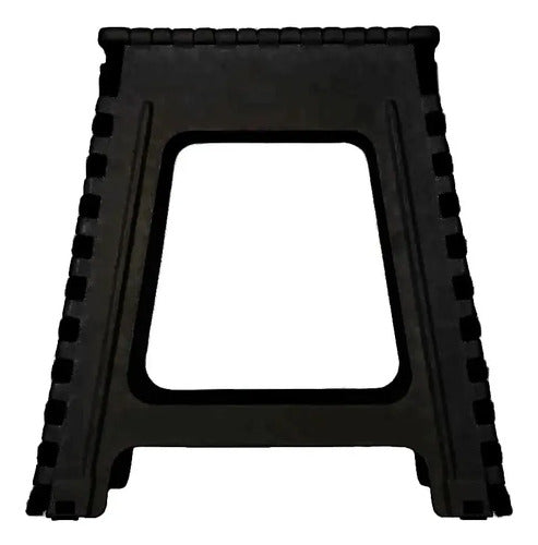 Banqueta de Camping Plegable Reforzada de Plástico 100 kg Negro · 16972 · foto 02