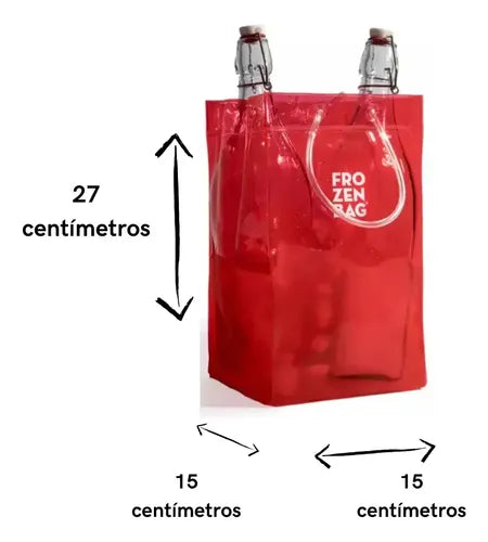 Combo Frozen Bag Xl + Ice - Bolsa Frapera Hielera Hielo Pvc