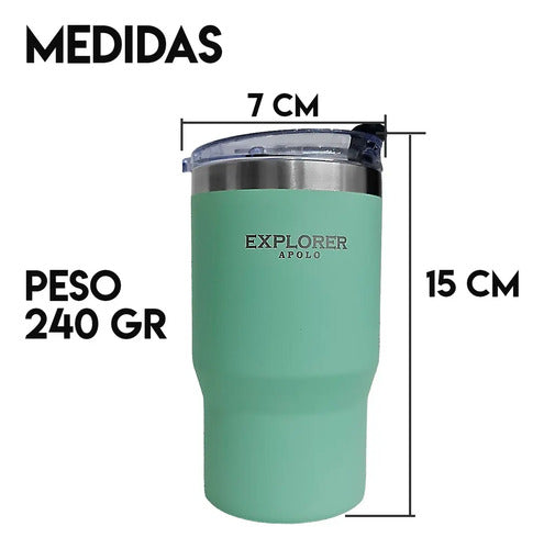 Vaso Térmico Explorer Apolo T7 414ml Verde Claro