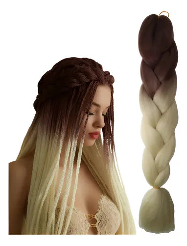 Extensiones Pelo Kanekalon Trenzas Africana B39 Marron Rubio