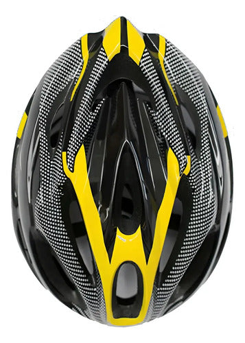 Casco SLP para Bicicleta MTB 13 Ventilaciones Negro y Amarillo Talle L · 16801 · foto 04