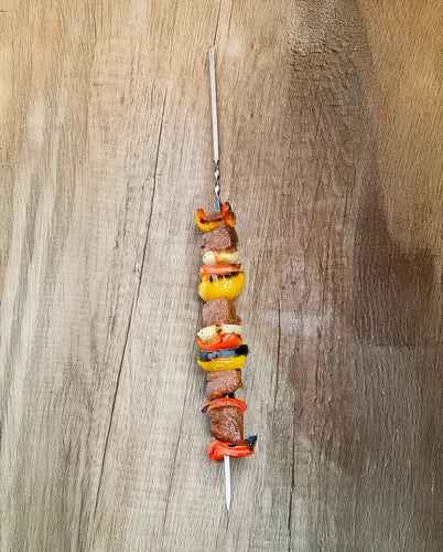12 Pinchos Brochette Acero Reutilizable