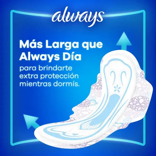 Toallitas Always Noches Tranquilas 8 Unidades