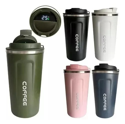 Vaso Térmico para Café con Medidor de Temperatura 510 Ml Verde · 16815 · foto 02