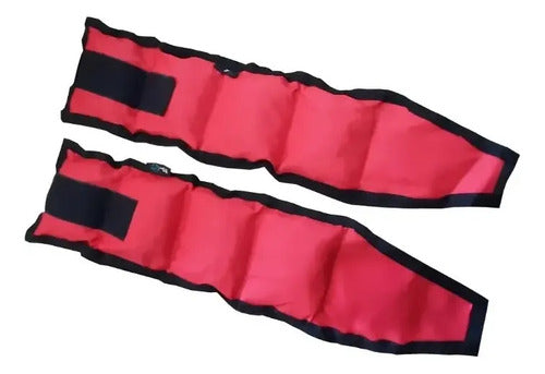 Tobilleras con Peso BS Fit 2kg el Par Reforzadas Rojo · 16894 · foto 01